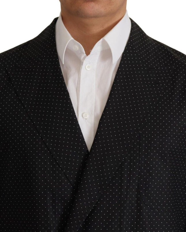 Dolce & Gabbana Gepunkteter schlanker Zweireiher-Blazer