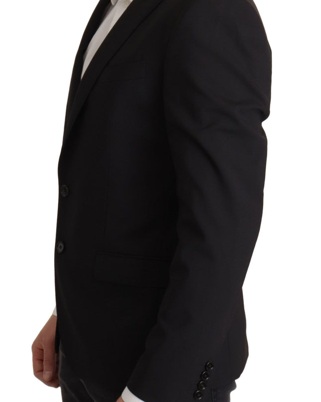 Dolce & Gabbana Elegante, schmal geschnittene schwarze Blazerjacke