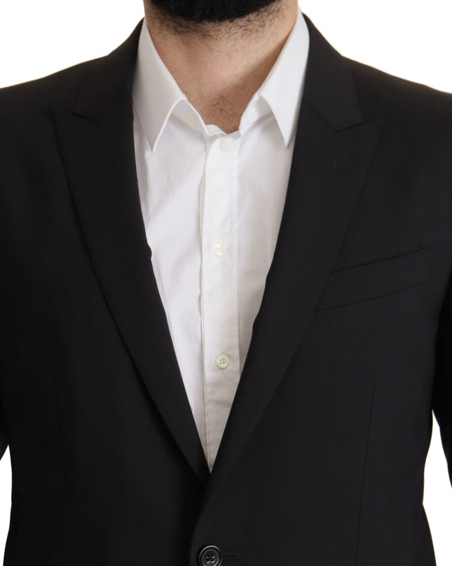 Dolce & Gabbana Elegante, schmal geschnittene schwarze Blazerjacke