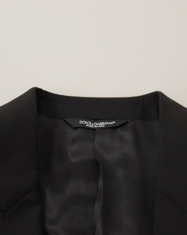 Dolce & Gabbana Elegante, schmal geschnittene schwarze Blazerjacke
