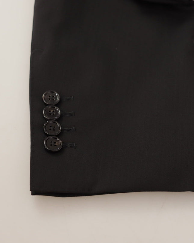 Dolce & Gabbana Elegante, schmal geschnittene schwarze Blazerjacke