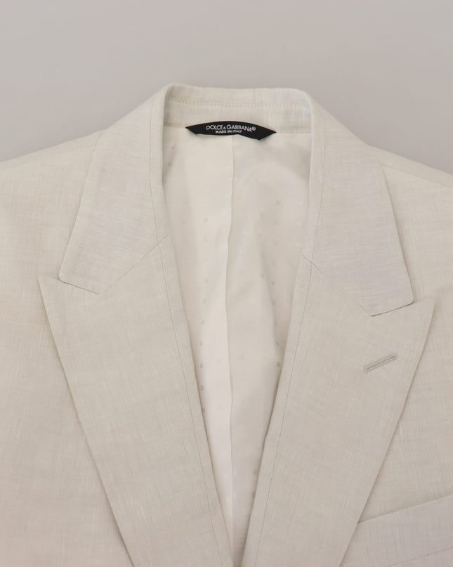 Dolce & Gabbana Eleganter weißer einreihiger Sicilia-Blazer
