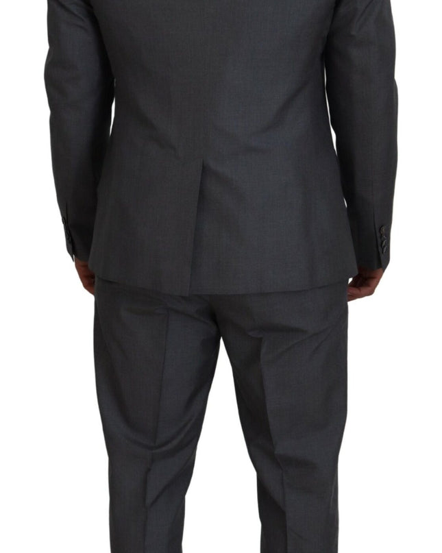 Dolce & Gabbana Schlanker dreiteiliger Anzug Martini Silver Slim Fit