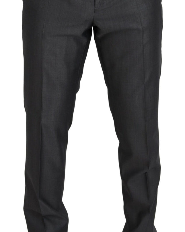Dolce & Gabbana Elegantes Grausilber Sicilia Anzug Ensemble