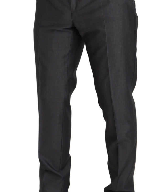 Dolce & Gabbana Elegantes Grausilber Sicilia Anzug Ensemble
