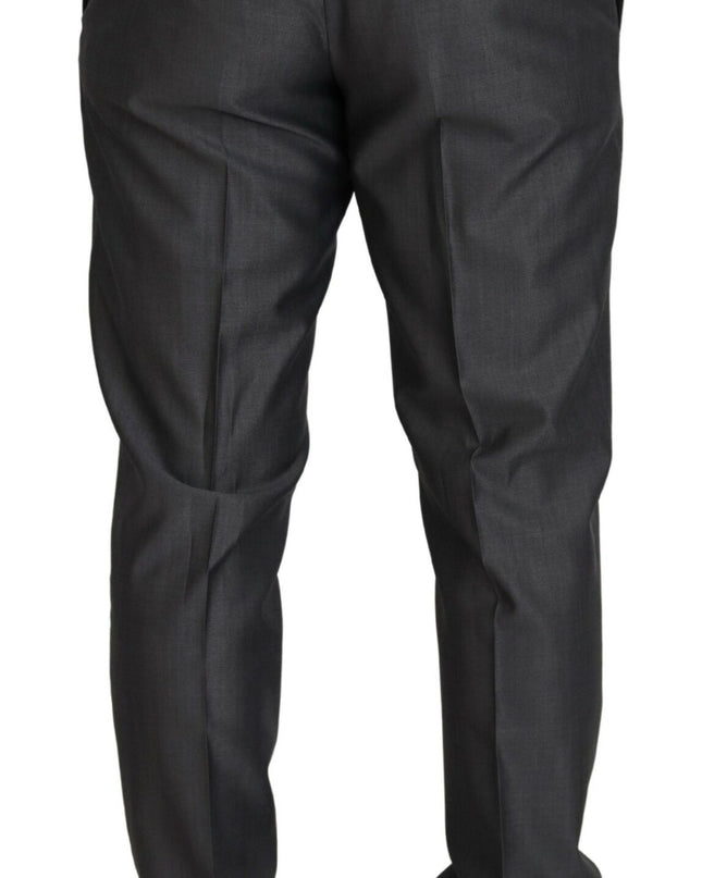 Dolce & Gabbana Elegantes Grausilber Sicilia Anzug Ensemble