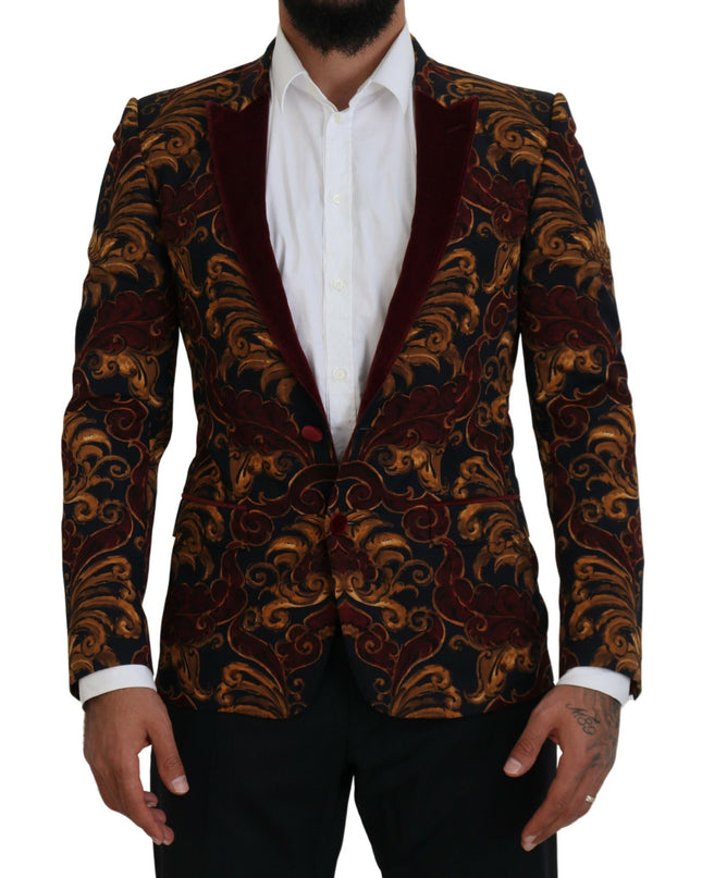 Dolce & Gabbana Eleganter Multicolor-Blazer aus Wollmischung