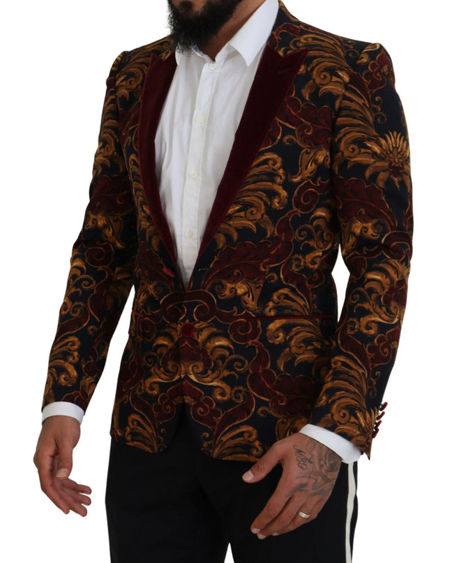 Dolce & Gabbana Eleganter Multicolor-Blazer aus Wollmischung