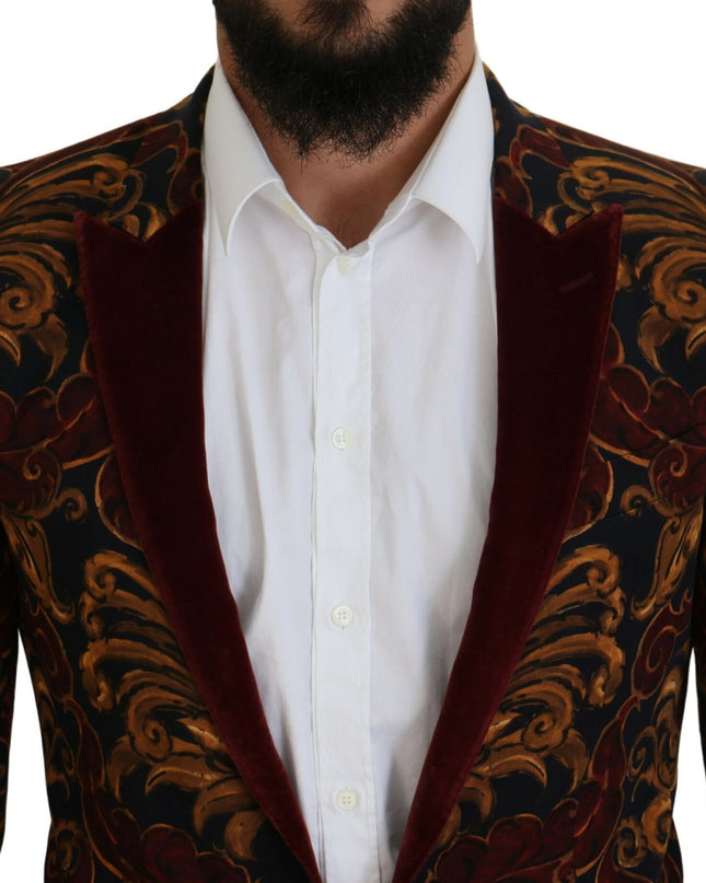 Dolce & Gabbana Eleganter Multicolor-Blazer aus Wollmischung