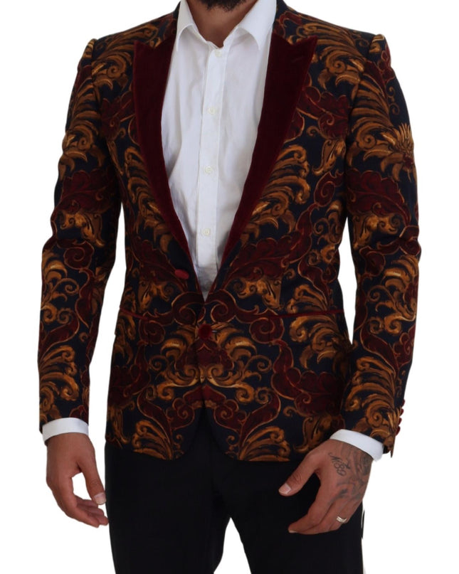 Dolce & Gabbana Eleganter Multicolor-Blazer aus Wollmischung