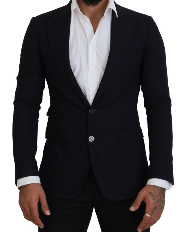 Dolce & Gabbana Eleganter schwarzer einreihiger Blazer