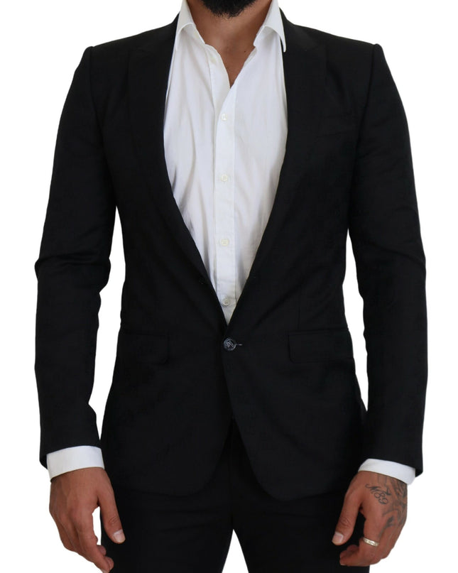 Dolce & Gabbana Eleganter Martini-Stil Schwarzer formeller Blazer