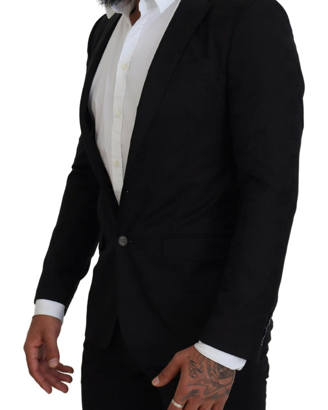 Dolce & Gabbana Eleganter Martini-Stil Schwarzer formeller Blazer