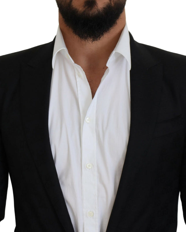 Dolce & Gabbana Eleganter Martini-Stil Schwarzer formeller Blazer