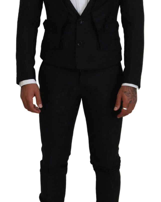 Dolce & Gabbana Eleganter schwarzer Martini-Anzug für den modernen Mann