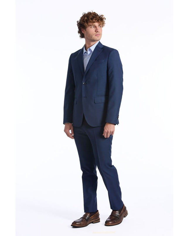 Baldinini Trend Blauer Wollanzug für Männer