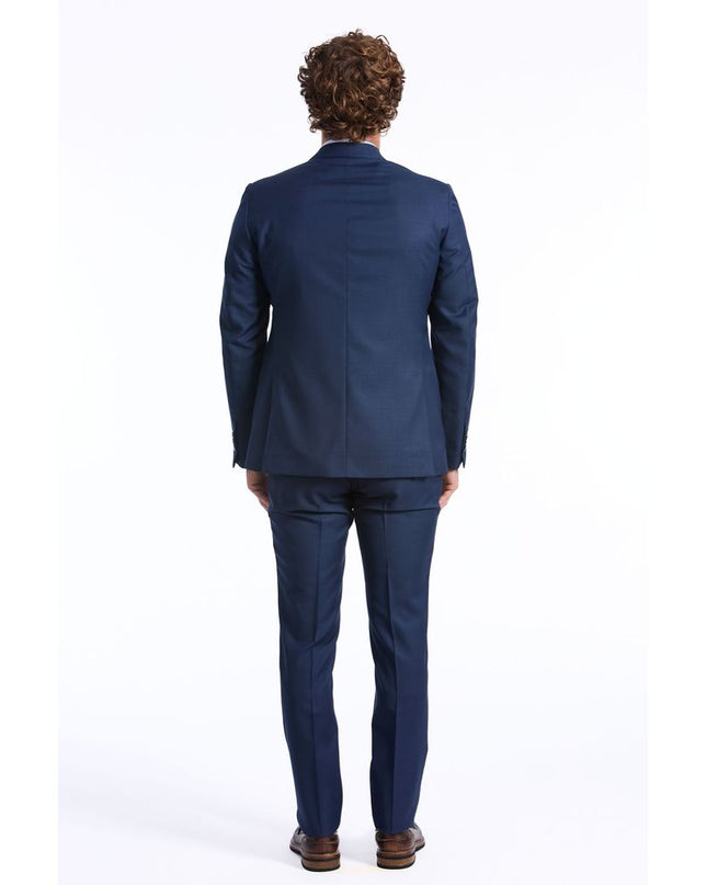 Baldinini Trend Blauer Wollanzug für Männer
